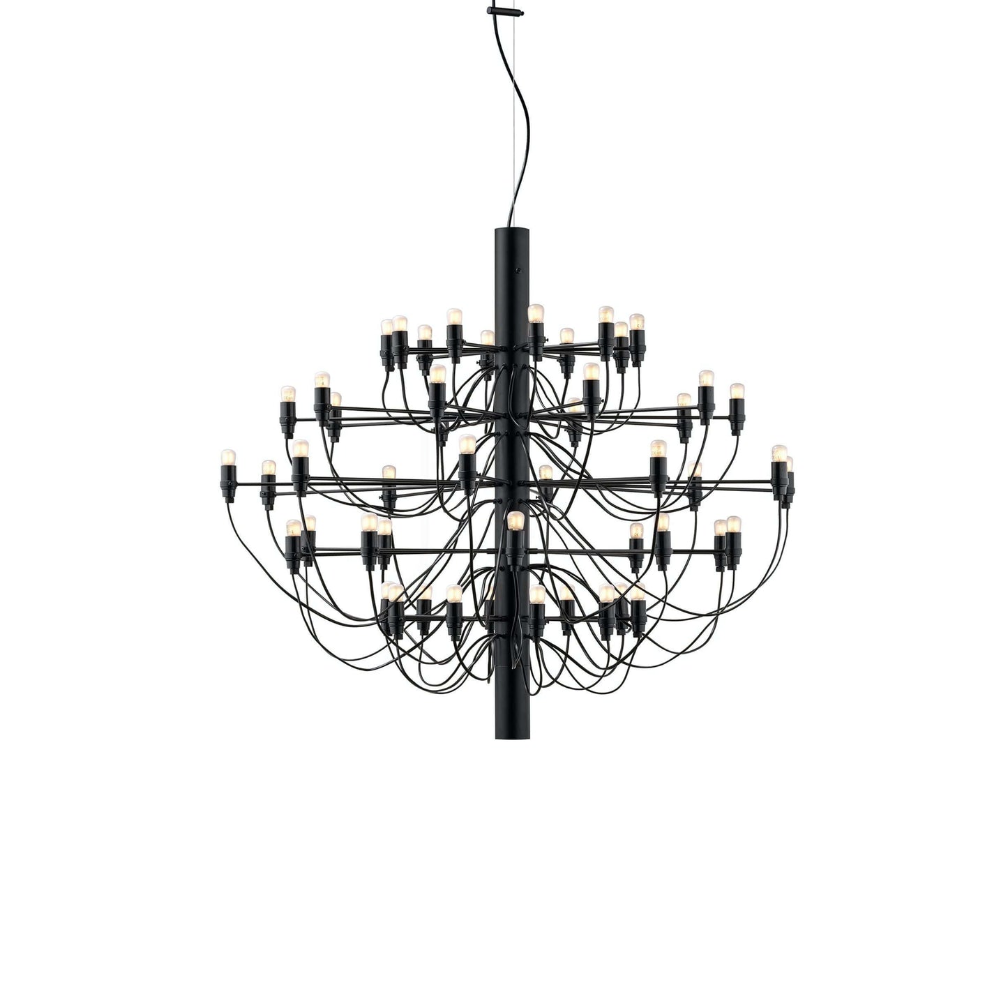 Modern Fruit Drop Chandelier Suspension Light Multi Bulb Mirror Polish Steel Ceiling Lamp for Living Room Dining