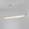 Modern Gand Cascading Acrylic LED Linear Chandelier Chrome Metal Ceiling Hanging Light Fixture