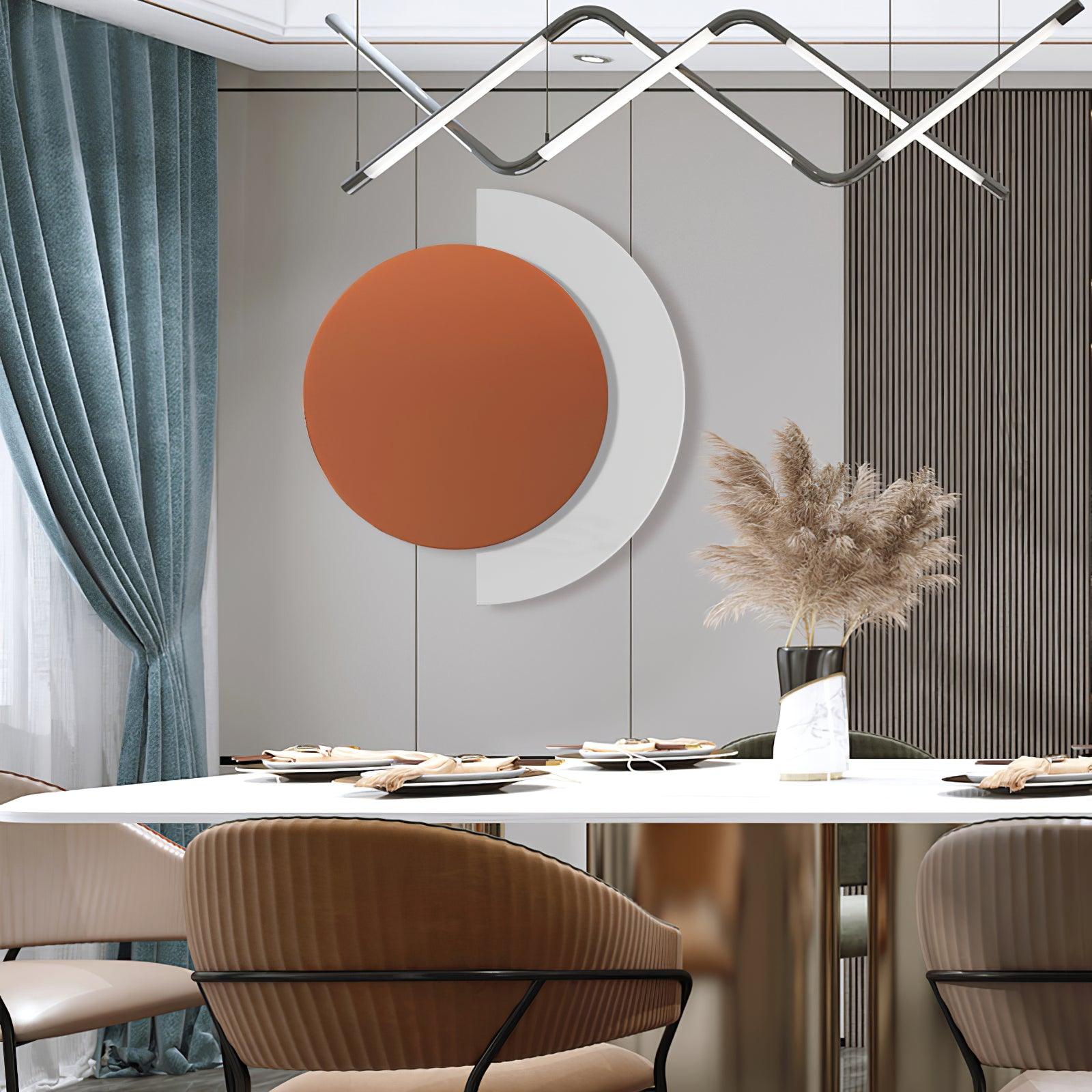 Modern Geometric Abstract Ring LED Wall Sconce Light for Contemporary Interior Decor