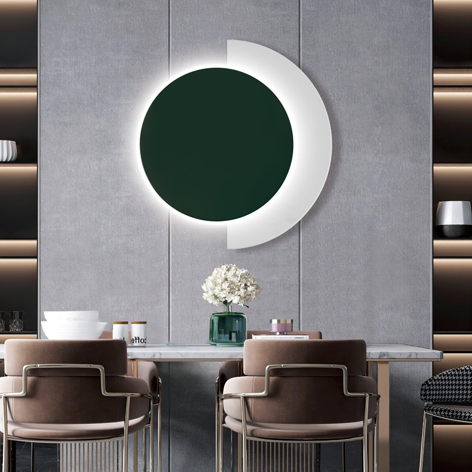 Modern Geometric Abstract Ring LED Wall Sconce Light for Contemporary Interior Decor