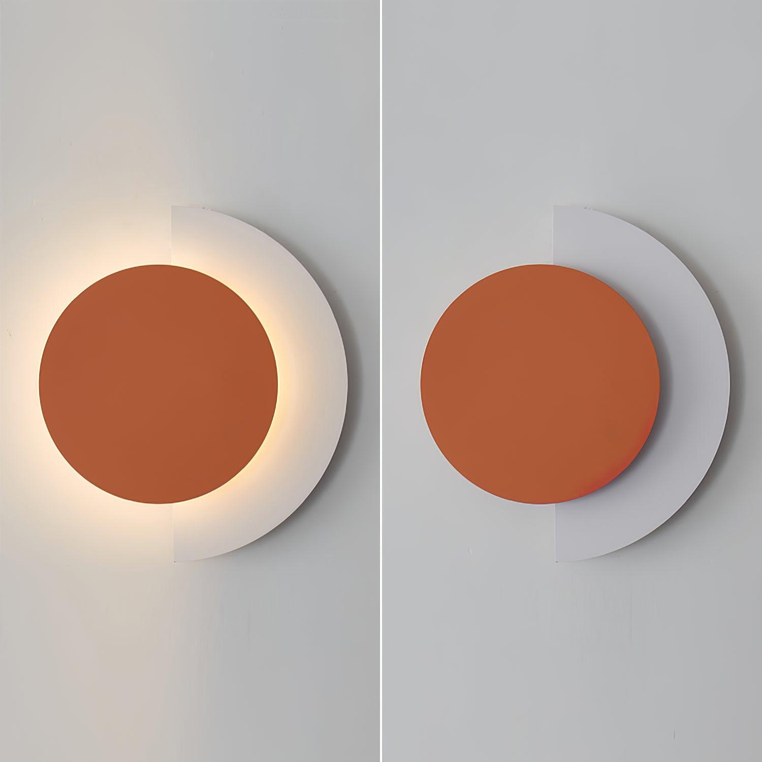 Modern Geometric Abstract Ring LED Wall Sconce Light for Contemporary Interior Decor