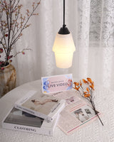 Modern Geometric Alabaster and Brass Pendant Light for Contemporary Home Interiors