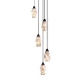 Modern Geometric Alabaster and Brass Pendant Light for Contemporary Home Interiors