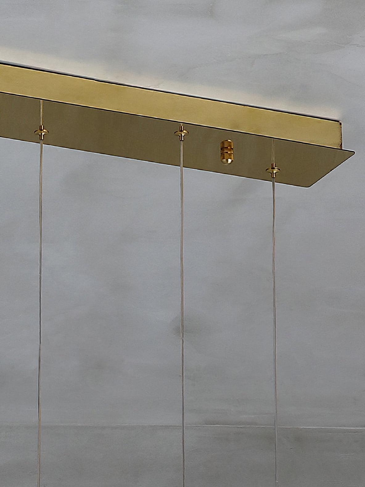 Modern Geometric Alabaster Box Pendant Light White Stone Cube Hanging Chandelier