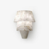 Modern Geometric Alabaster Sconce Wall Light LED Indoor Uplight Bracket Fixture
