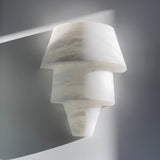 Modern Geometric Alabaster Sconce Wall Light LED Indoor Uplight Bracket Fixture