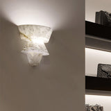 Modern Geometric Alabaster Sconce Wall Light LED Indoor Uplight Bracket Fixture