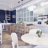 Modern Geometric Arcs Pendant Chandelier with Cylindrical Aluminum Heads and Adjustable Arms