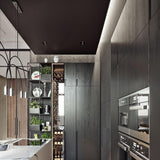 Modern Geometric Arcs Pendant Chandelier with Cylindrical Aluminum Heads and Adjustable Arms