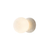 Modern Geometric Concrete and Glass Wall Sconce Set of 2 for Indoor Lighting