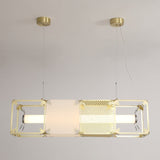 Modern Geometric Cube Modular Pendant Light Adjustable LED Ceiling Hanging Fixture