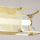 Modern Geometric Cube Modular Pendant Light Adjustable LED Ceiling Hanging Fixture