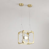 Modern Geometric Cube Modular Pendant Light Adjustable LED Ceiling Hanging Fixture