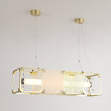 Modern Geometric Cube Modular Pendant Light Adjustable LED Ceiling Hanging Fixture