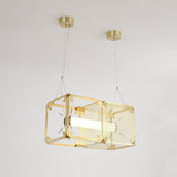 Modern Geometric Cube Modular Pendant Light Adjustable LED Ceiling Hanging Fixture