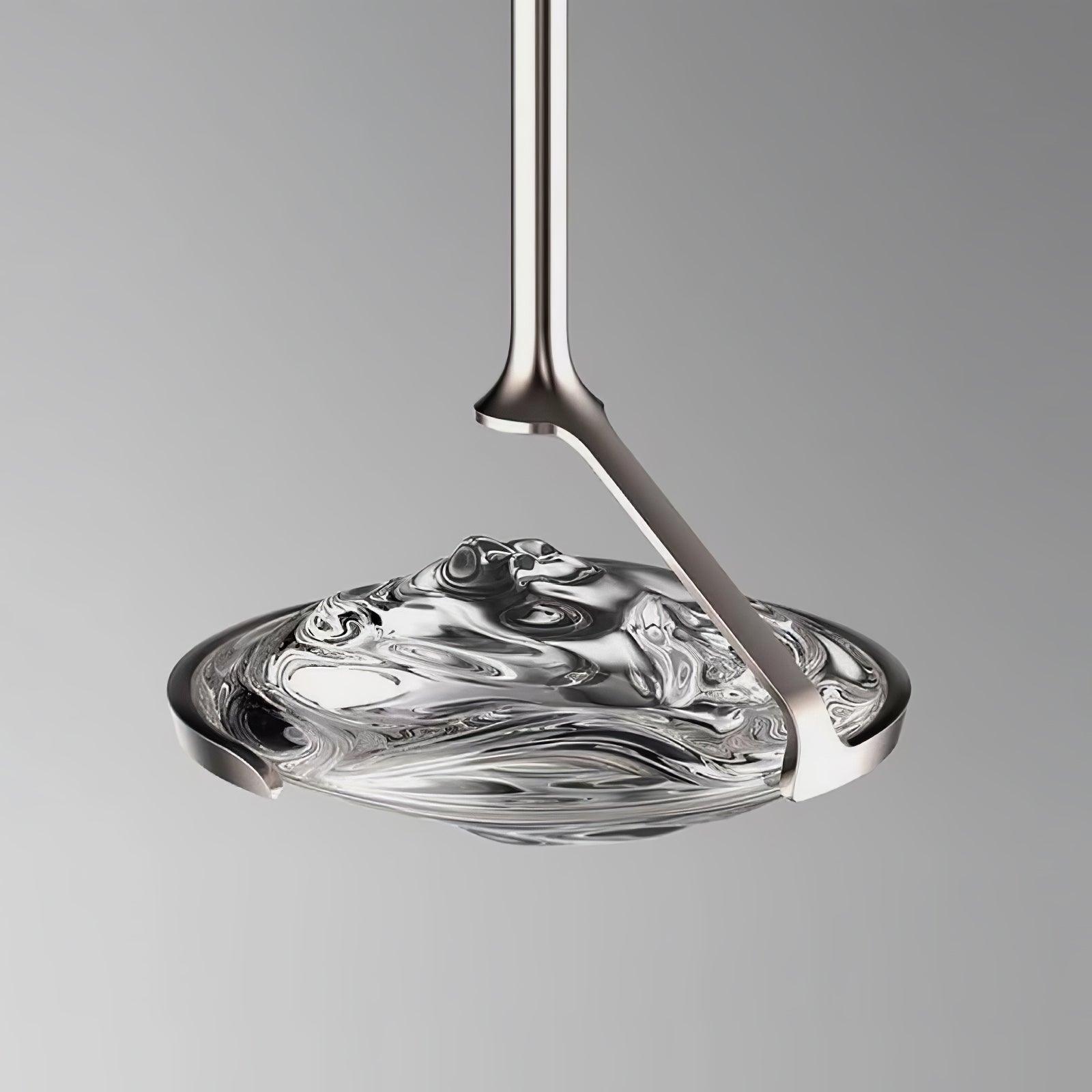Modern Geometric Diamond Crystal LED Pendant Light Adjustable Ceiling Fixture for Dining Room