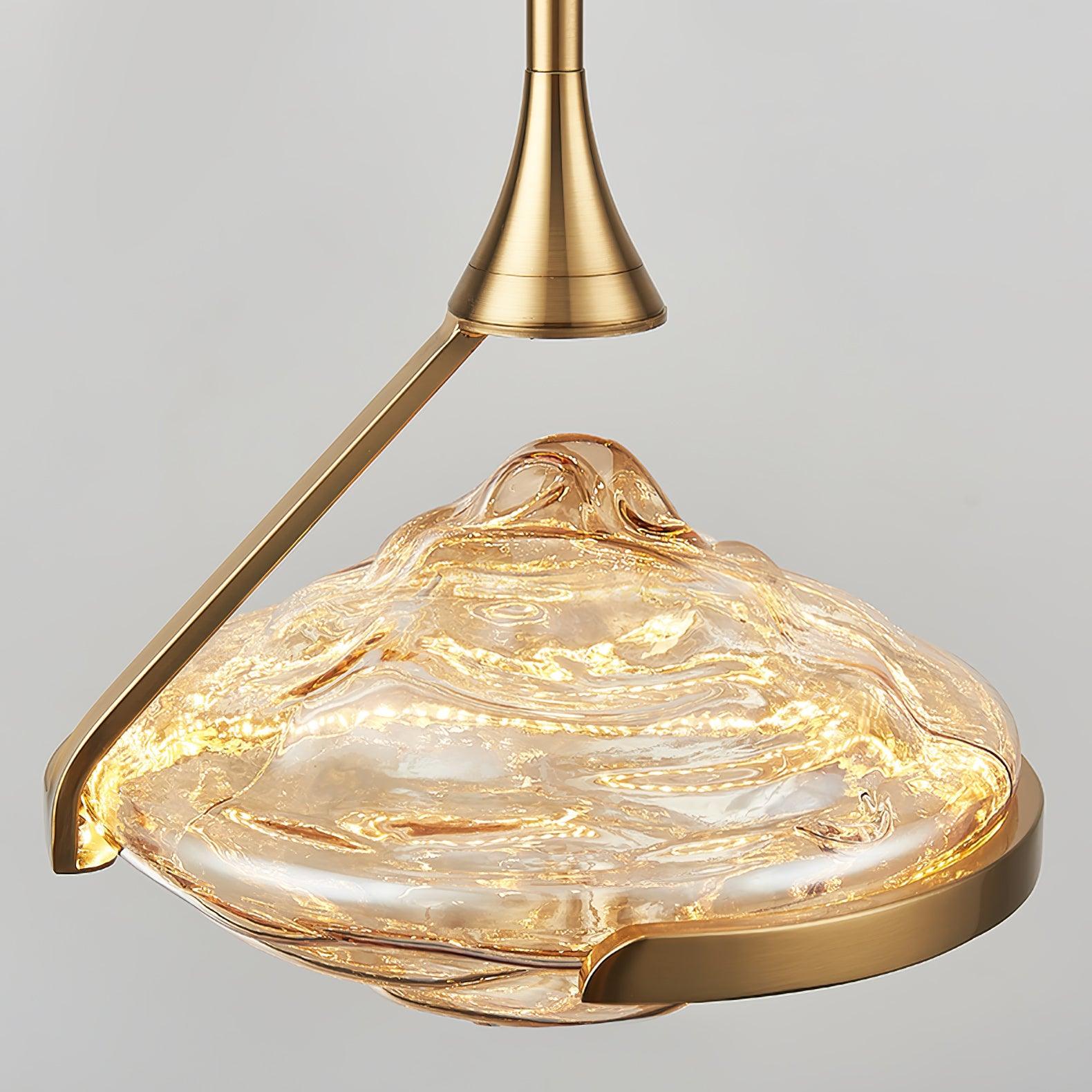 Modern Geometric Diamond Crystal LED Pendant Light Adjustable Ceiling Fixture for Dining Room