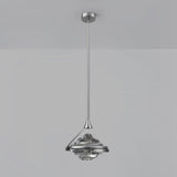 Modern Geometric Diamond Crystal LED Pendant Light Adjustable Ceiling Fixture for Dining Room