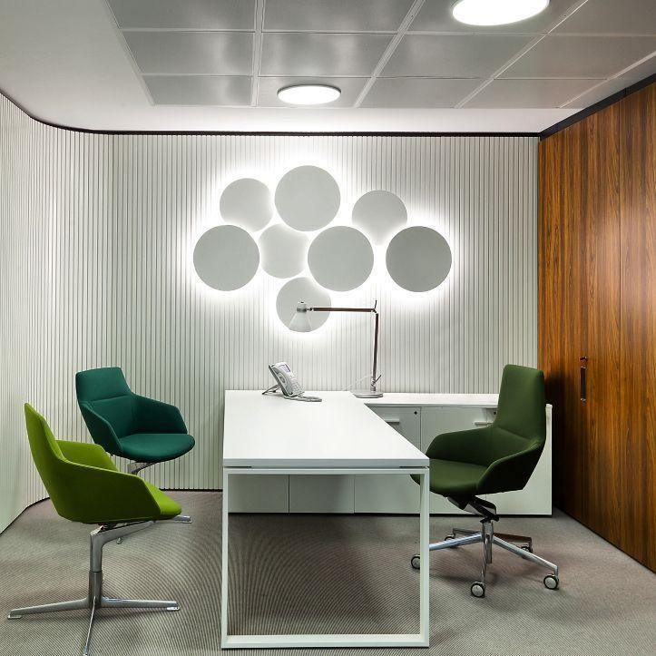 Modern Geometric Disc LED Wall Sconce Minimalist Circular Indirect Lighting Fixture
