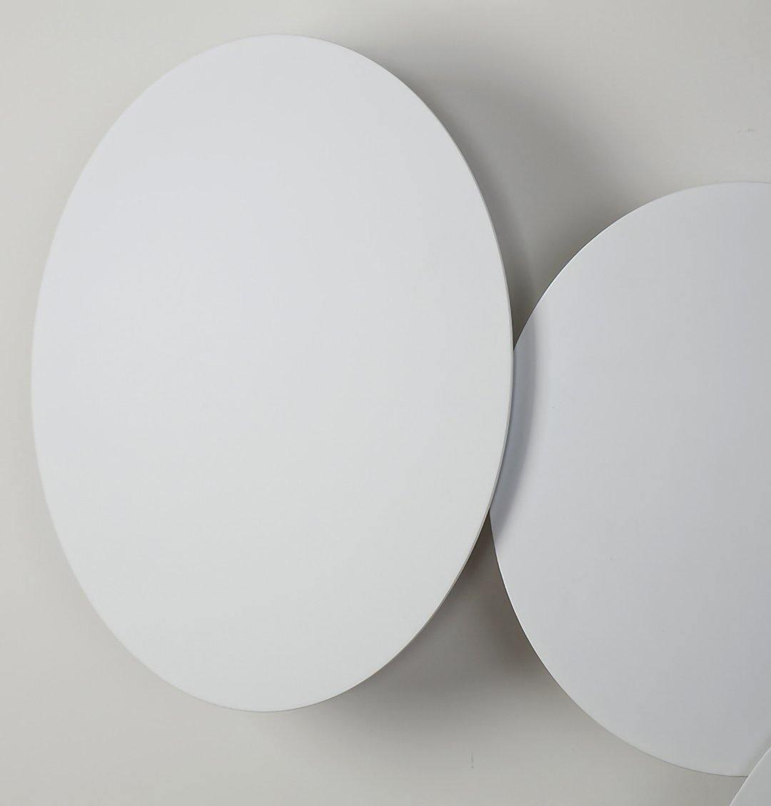 Modern Geometric Disc LED Wall Sconce Minimalist Circular Indirect Lighting Fixture