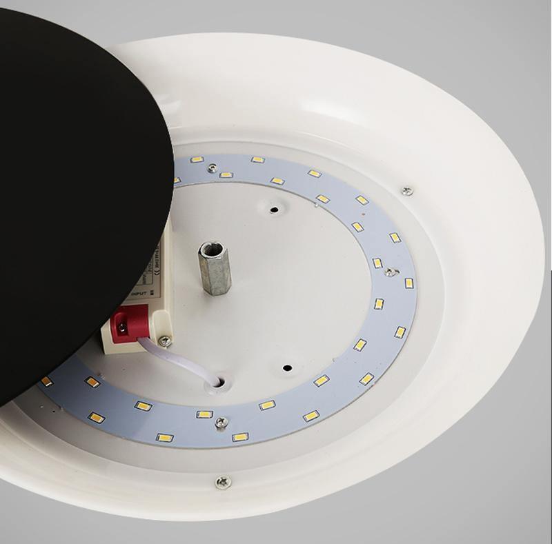 Modern Geometric Disc LED Wall Sconce Minimalist Circular Indirect Lighting Fixture