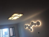 Modern Geometric Disc LED Wall Sconce Minimalist Circular Indirect Lighting Fixture