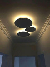 Modern Geometric Disc LED Wall Sconce Minimalist Circular Indirect Lighting Fixture