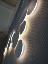 Modern Geometric Disc LED Wall Sconce Minimalist Circular Indirect Lighting Fixture
