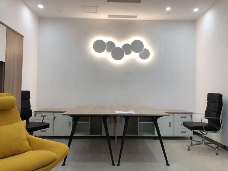 Modern Geometric Disc LED Wall Sconce Minimalist Circular Indirect Lighting Fixture