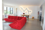 Modern Geometric Disc LED Wall Sconce Minimalist Circular Indirect Lighting Fixture