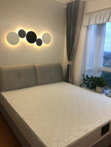 Modern Geometric Disc LED Wall Sconce Minimalist Circular Indirect Lighting Fixture
