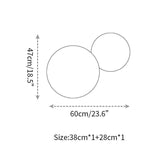 Modern Geometric Disc LED Wall Sconce Minimalist Circular Indirect Lighting Fixture