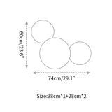 Modern Geometric Disc LED Wall Sconce Minimalist Circular Indirect Lighting Fixture