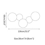 Modern Geometric Disc LED Wall Sconce Minimalist Circular Indirect Lighting Fixture