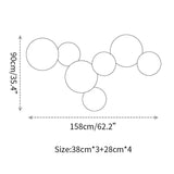 Modern Geometric Disc LED Wall Sconce Minimalist Circular Indirect Lighting Fixture