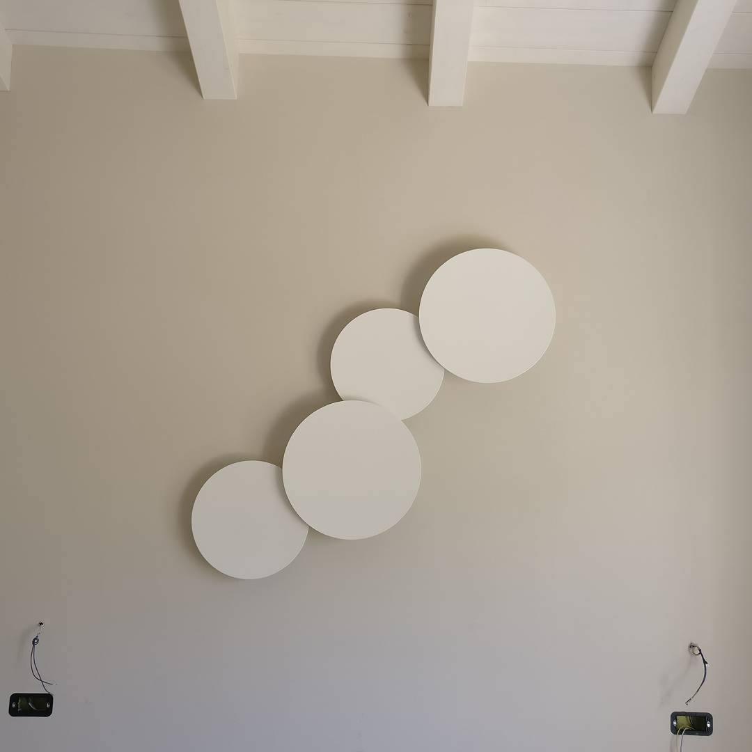 Modern Geometric Disc LED Wall Sconce Minimalist Circular Indirect Lighting Fixture