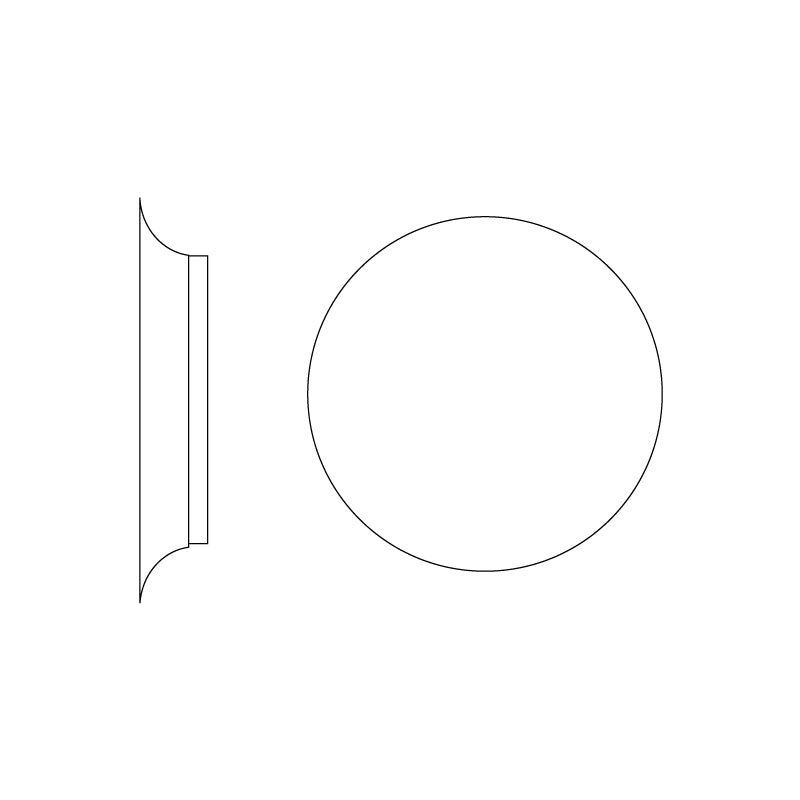 Modern Geometric Disc LED Wall Sconce Minimalist Circular Indirect Lighting Fixture
