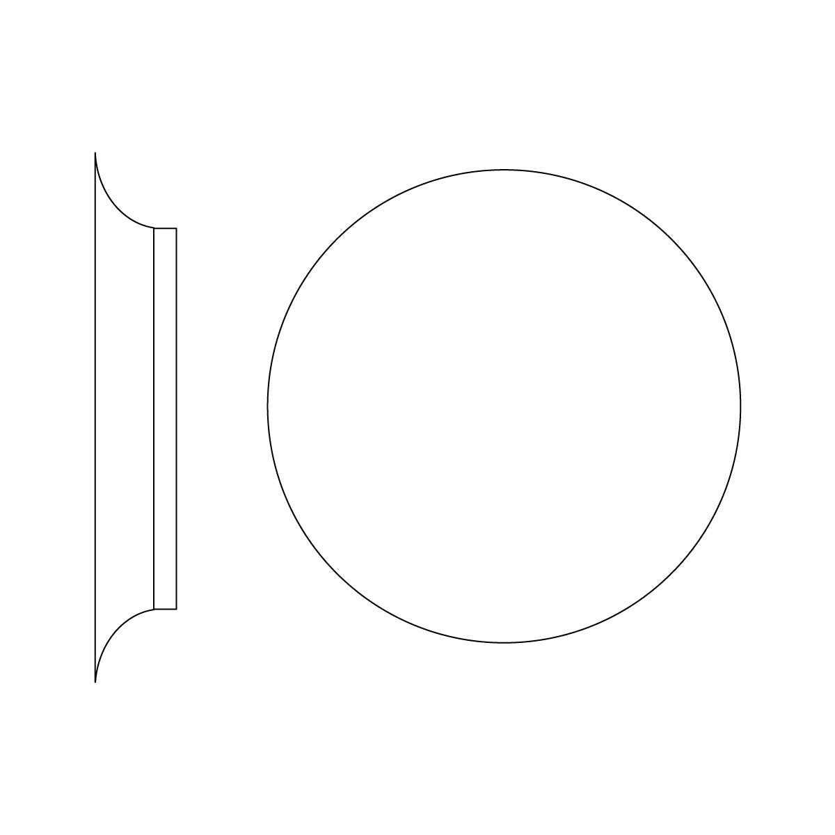 Modern Geometric Disc LED Wall Sconce Minimalist Circular Indirect Lighting Fixture