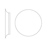 Modern Geometric Disc LED Wall Sconce Minimalist Circular Indirect Lighting Fixture