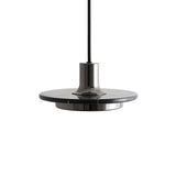 Modern Geometric Double Circle Marble LED Pendant Light for Dining Room Gold and Black Finish