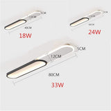 Modern Geometric Double Rectangle LED Flush Mount Ceiling Light Low Profile Fixture