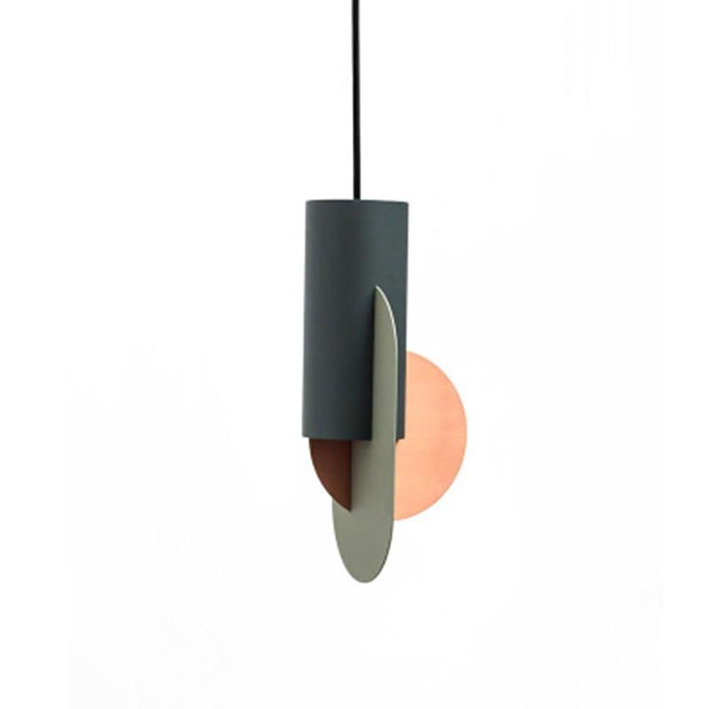 Modern Geometric Electroplated Metal Pendant Light for Kitchen Island and Dining Room