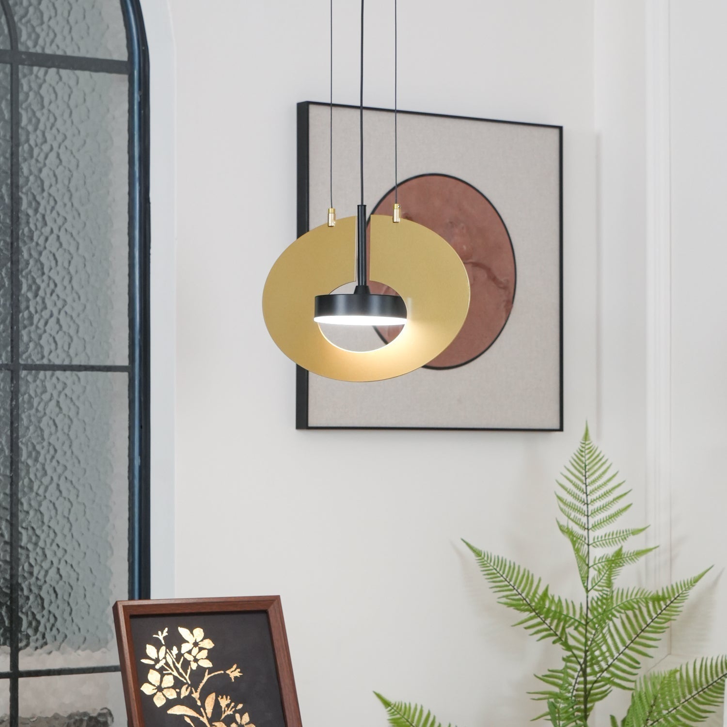 Modern Geometric Eye In The Sky LED Pendant Light for Contemporary Interior Lighting