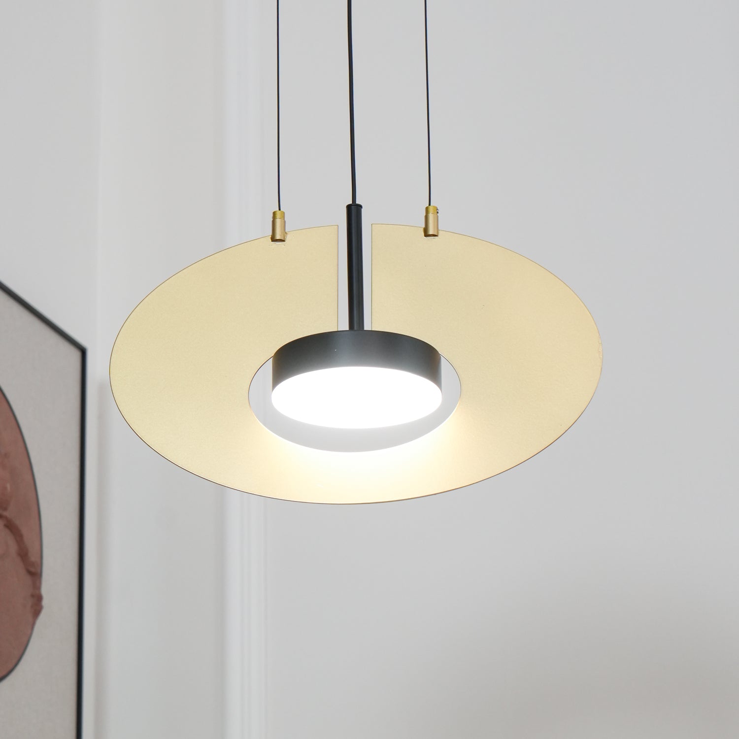 Modern Geometric Eye In The Sky LED Pendant Light for Contemporary Interior Lighting