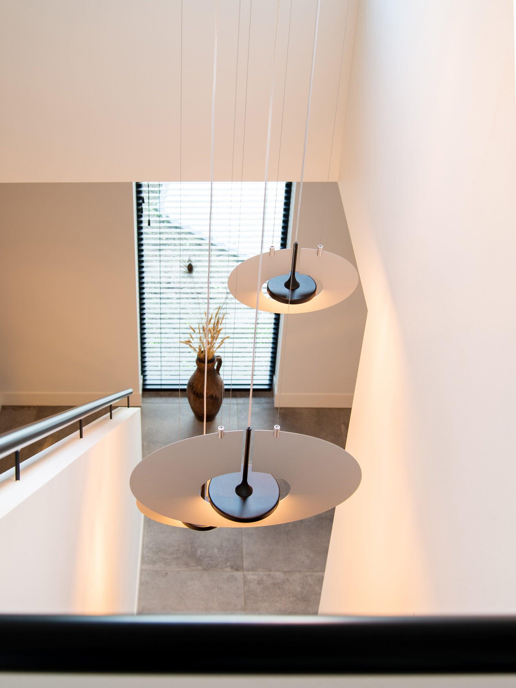 Modern Geometric Eye In The Sky LED Pendant Light for Contemporary Interior Lighting