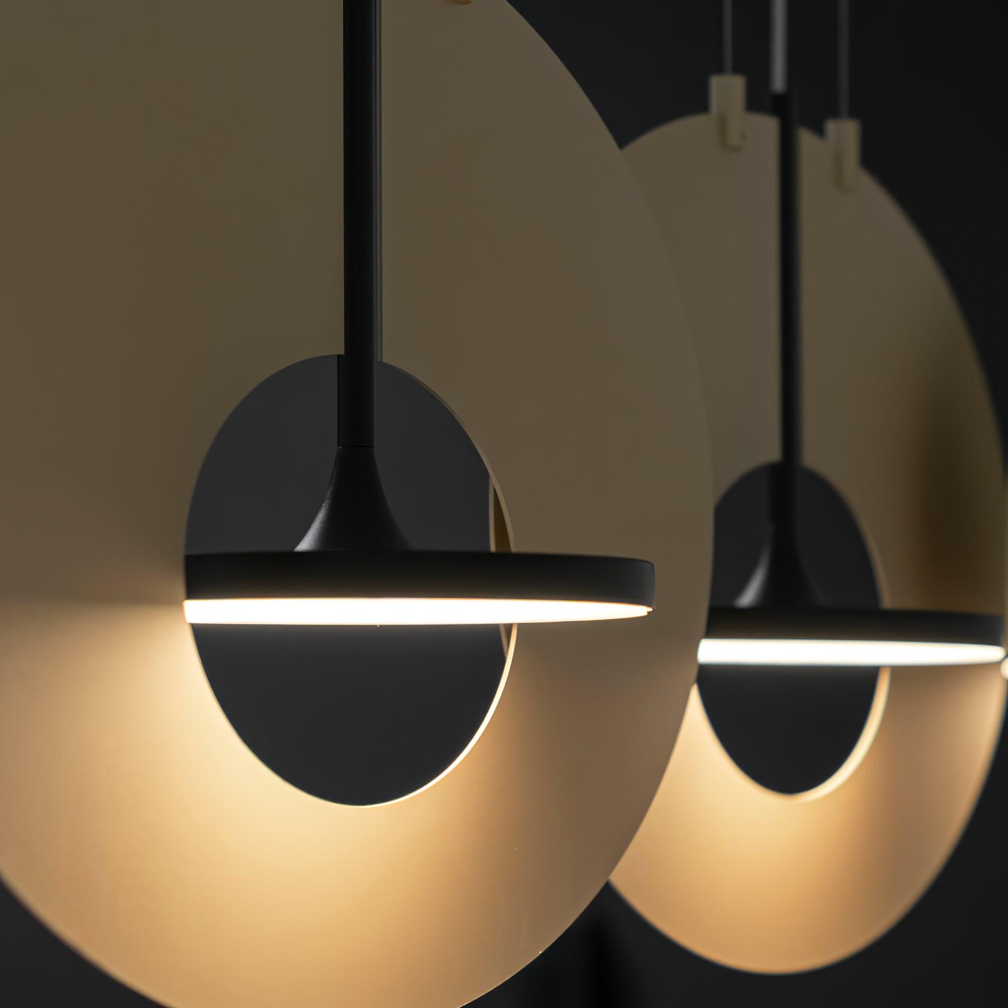 Modern Geometric Eye In The Sky LED Pendant Light for Contemporary Interior Lighting