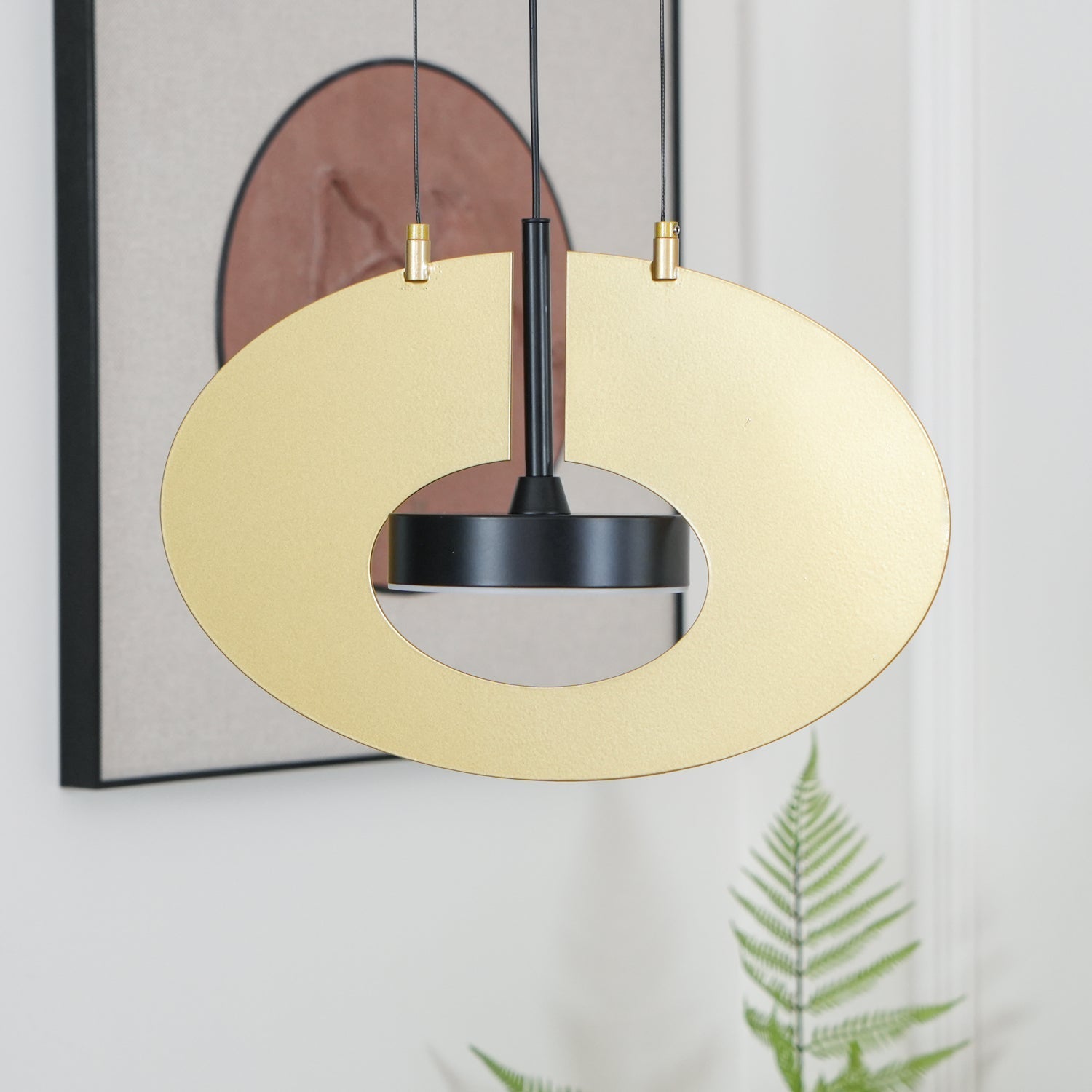 Modern Geometric Eye In The Sky LED Pendant Light for Contemporary Interior Lighting
