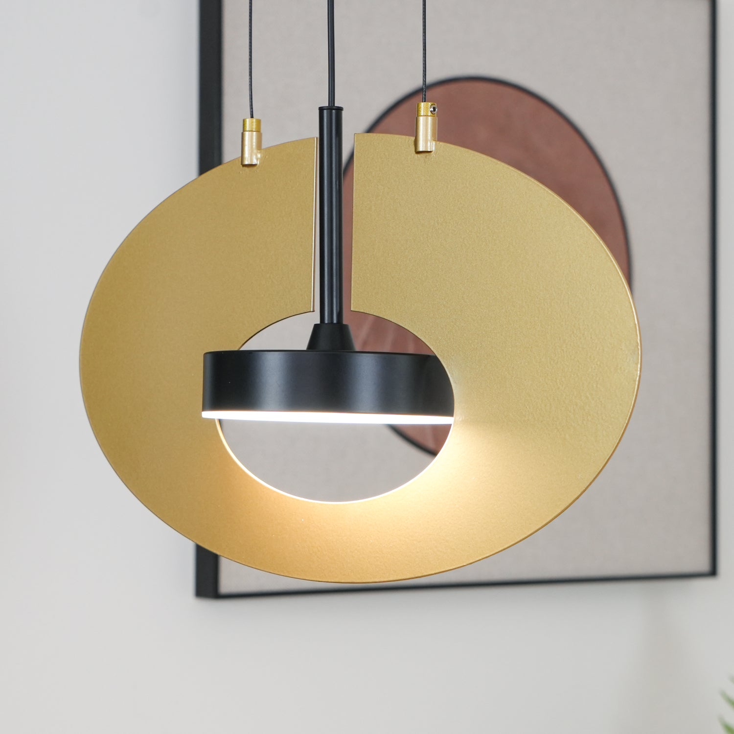 Modern Geometric Eye In The Sky LED Pendant Light for Contemporary Interior Lighting