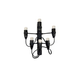 Modern Geometric Fruit Bracket Wall Sconce Multi Arm Indoor Lighting in Matt Black Gold White