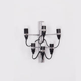 Modern Geometric Fruit Bracket Wall Sconce Multi Arm Indoor Lighting in Matt Black Gold White